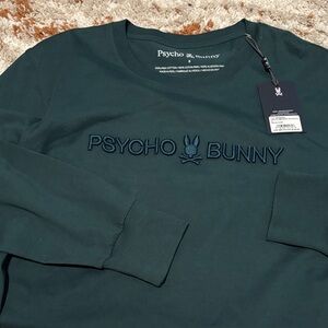 Psycho Bunny Men's Dark Teal Sweatshirt
